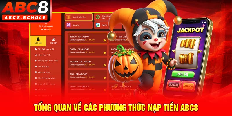 Tổng quan về các phương thức nạp tiền ABC8