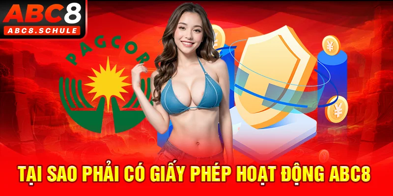 Giấy phép hoạt động ABC8 giúp mang lại sự an tâm cho người chơi